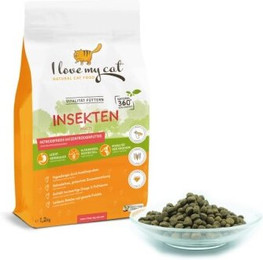 Produktbild von I Love My Cat Trockenfutter mit Insektenprotein für Katzen - 1,2 kg