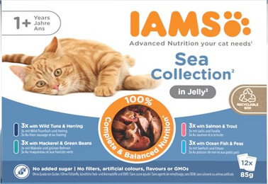 Produktbild von IAMS Advanced Nutrition Adult Sea Mix in Gelee - 12 x 85 g