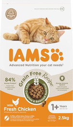 Produktbild von IAMS Advanced Nutrition Grain Free mit Huhn - 2 x 2,5 kg