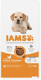 Produktbild von IAMS Advanced Nutrition Puppy Junior Large Breed mit Huhn - 12 kg
