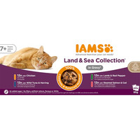 Produktbild von IAMS Advanced Nutrition Senior 7+ Land & Sea Collection in Sauce - 96 x 85 g