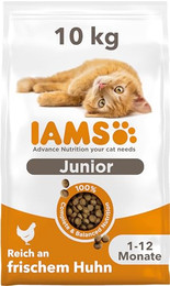 Produktbild von IAMS Cat Kitten & Junior Huhn Trockenfutter - 10 kg