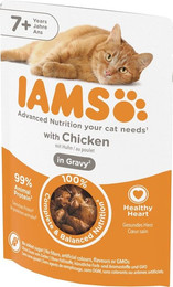 Produktbild von IAMS Delights Katzenfutter Senior mit Huhn in Sauce - 85 g