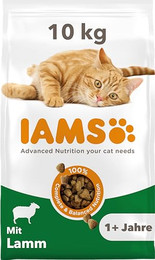Produktbild von IAMS Katzenfutter trocken mit Lamm für adulte Katzen - 10 kg