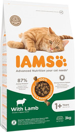 Produktbild von IAMS Katzenfutter trocken mit Lamm für adulte Katzen - 3 kg