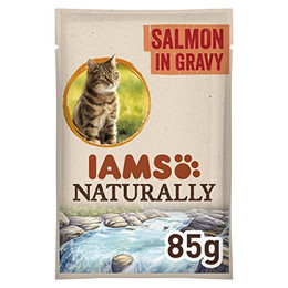 Produktbild von IAMS Naturally Adult Cat mit Nordatlantischem Lachs in Soße - 85 g