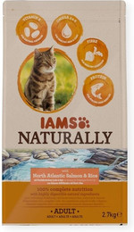 Produktbild von IAMS Naturally Cat Adult Lachs - 2,7 kg