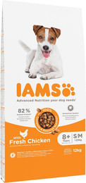 Produktbild von IAMS Senior Hundefutter trocken mit Huhn - 12 kg