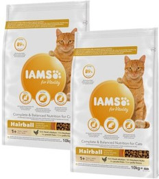 Produktbild von IAMS Vitality Adult Hairball Huhn - 2 x 10 kg