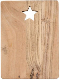 Produktbild von Ib Laursen Geschirr Ib Laursen Schneidebrett mit ausgeschnittenem Stern Akazienholz (15x1