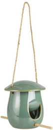 Produktbild von Ib Laursen Vogelhaus Ib Laursen - Vogelhaus Vogelfutterhaus zum Hängen Keramik Petrol