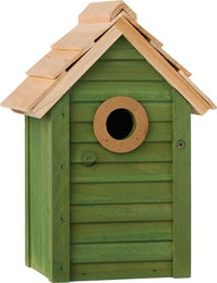 Ib Laursen Vogelhaus mit Reinigungsklappe - Grün – Bild 1 von 2