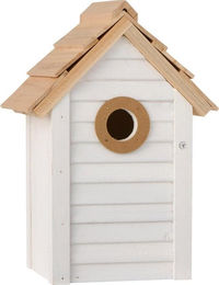 Ib Laursen Vogelhaus mit Reinigungsklappe - Weiß – Bild 1 von 3