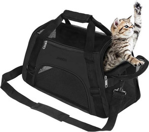 Produktbild von ibettertec Faltbare Tiertransporttasche für Katze und Hund bis 10 kg