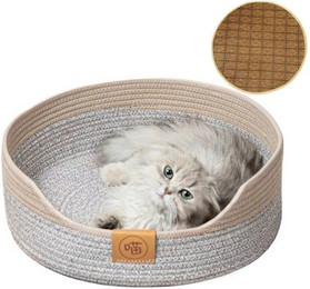 Produktbild von ibettertec Tierbett Tierbett, Katzenbett, Handgewebtes Katzenbett