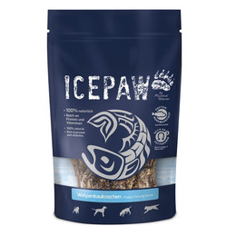 Produktbild von ICEPAW Welpenkauknochen aus Rinder- und Lachshaut - 4 x 62,5 g