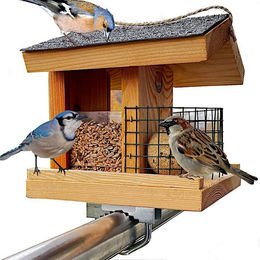 iGLOBAL Vogelhaus Vogelfutterhaus für Balkon und Garten – Bild 1 von 5