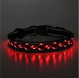 Produktbild von Illes-Laedchen Hunde-Halsband Hundehalsband LED Halsband Blinklicht wiederaufladbar USB