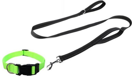 Produktbild von Illes-Laedchen Hunde-Halsband mit Leine im Set