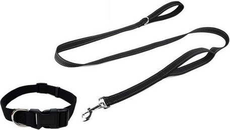Produktbild von Illes-Laedchen Hunde-Halsband mit Leine im Set