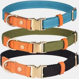 Produktbild von Illes-Laedchen Hunde-Halsband Set Nylon und Leder