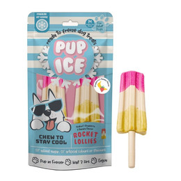 Produktbild von IM Pup Ice Hundesnack Eis Rocket Lollies Erdbeer & Banane