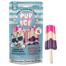 Produktbild von IM Pup Ice Hundesnack Eis Rocket Lollies Erdbeer & Blaubeere