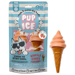 Produktbild von IM Pup Ice Hundesnack Waffeleis Erdbeere