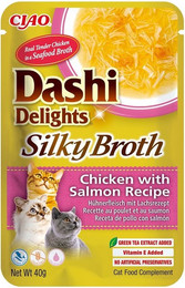 Produktbild von INABA Cat Dashi Delights Silky Broth Huhn und Lachs 40g