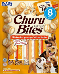Produktbild von INABA Churu Bites Hühnchen für Hunde - 8 x 12 g