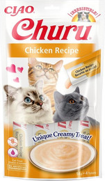 Produktbild von INABA Churu Cat Creme Huhn Katzenleckerli - 4 x 14 g