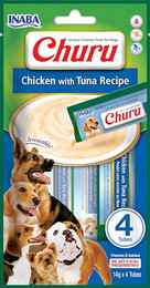 Produktbild von INABA Churu Huhn mit Thunfisch Hundesnack - 4 x 14 g