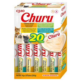 Produktbild von INABA Churu Katzenleckerlis Huhn Variety Box - 20 x 14 g