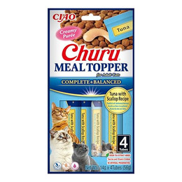 Produktbild von INABA Churu Meal Topper Thunfisch mit Jakobsmuschel Katzenleckerlis - 4 x 14 g