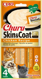 Produktbild von INABA Churu Skin & Coat Katzenleckerli mit Huhn - 4 x 14 g