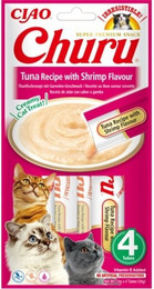 Produktbild von INABA Churu Thunfisch mit Krabben Katzensnack - 4 x 14 g