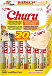 Produktbild von INABA Churu Variety Chicken & Beef Katzenleckerlis - 20 x 14 g