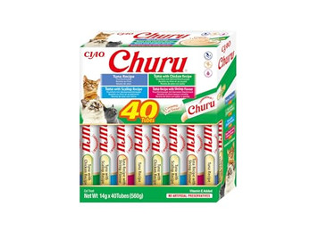 Produktbild von INABA Churu Variety Seafood Katzenleckerlis - 40 x 14 g