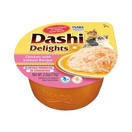 Produktbild von INABA Dashi Delights Katzenfutter Nass mit Hähnchenfleisch - 6 x 70 g