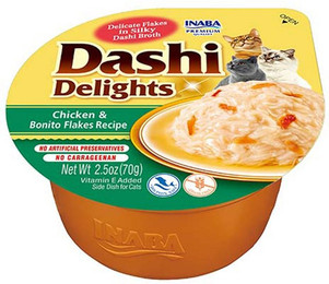 Produktbild von INABA Dashi Delights Katzenfutter Nass mit Hähnchenfleisch - 6 x 70 g