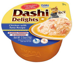 Produktbild von INABA Dashi Delights Katzenfutter Nass mit Hähnchenfleisch - 6 x 70 g