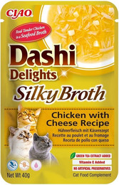 Produktbild von INABA Dashi Delights Silky Broth Katzenfutter Huhn und Käse - 40 g