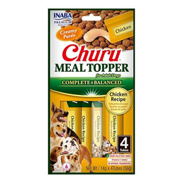 Produktbild von INABA Dog Meal Topper Huhn - 4 x 14 g