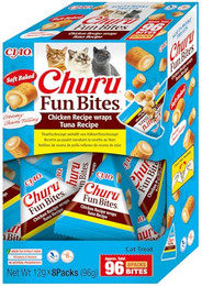 Produktbild von INABA Fun Bites Huhn mit Thunfisch Katzensnack - 96 g