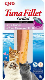 Produktbild von INABA Thunfischfilet extra zart in Thunfischbrühe für Katzen - 15 g