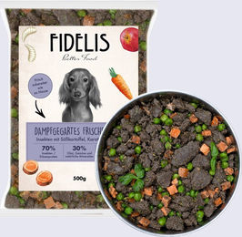 Produktbild von Insekten mit Süßkartoffel, Karotte und Apfel (500g, tiefgefroren)