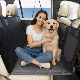 Produktbild von Insma Tier-Autoschondecke XL Hunde-Autositzbezug Hundedecke mit Seitenschutz für Rücksitz, 8-Schicht wasserdicht Hundematte 132×63cm Maximale Tragfähigkeit 180kg