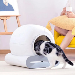 Produktbild von Intelligente Katzentoilette für Haustiere, kann per APP gesteuert werden, große Kapazität, geschlossene Katzentoilette, automatische Katzentoilette, Katzenzubehör