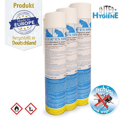 Produktbild von INTER®HYGIENE - INTER EX SPRAY - Universalpräparat gegen Ungeziefer und Fliegen - 750 ml - 3er Pack
