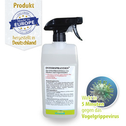 Produktbild von INTER®HYGIENE - INTERSPRAYDES - Flächendesinfektion - 1000 ml - gegen Vogelgrippeviren
